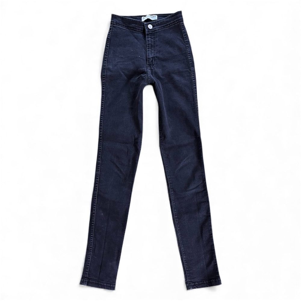 American Apparel High Rise Black Skinny Jeans